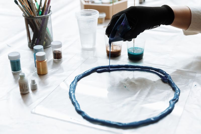 Hand-pouring the slow-rise gel